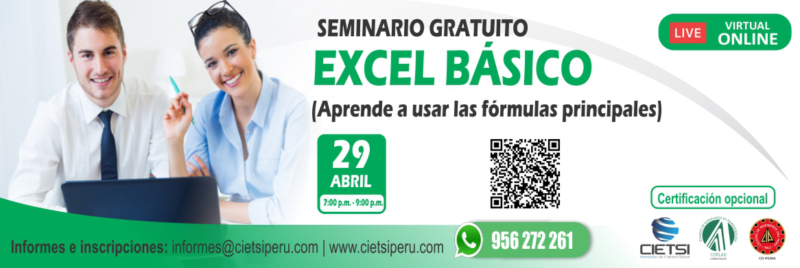 SEMINARIO GRATUITO DE EXCEL BÁSICO 2023